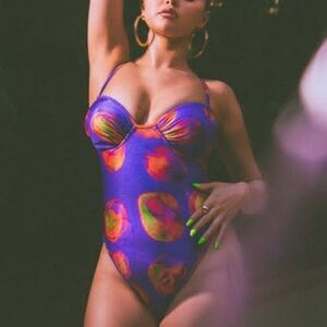La’ Mariette Selena Gomez Gracie One Piece Bathing Suit